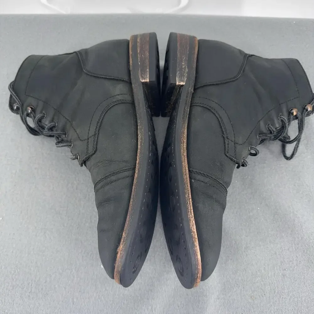 Thursday Boot Company Captain Black Matte Leather Boots Mens Size 11.5